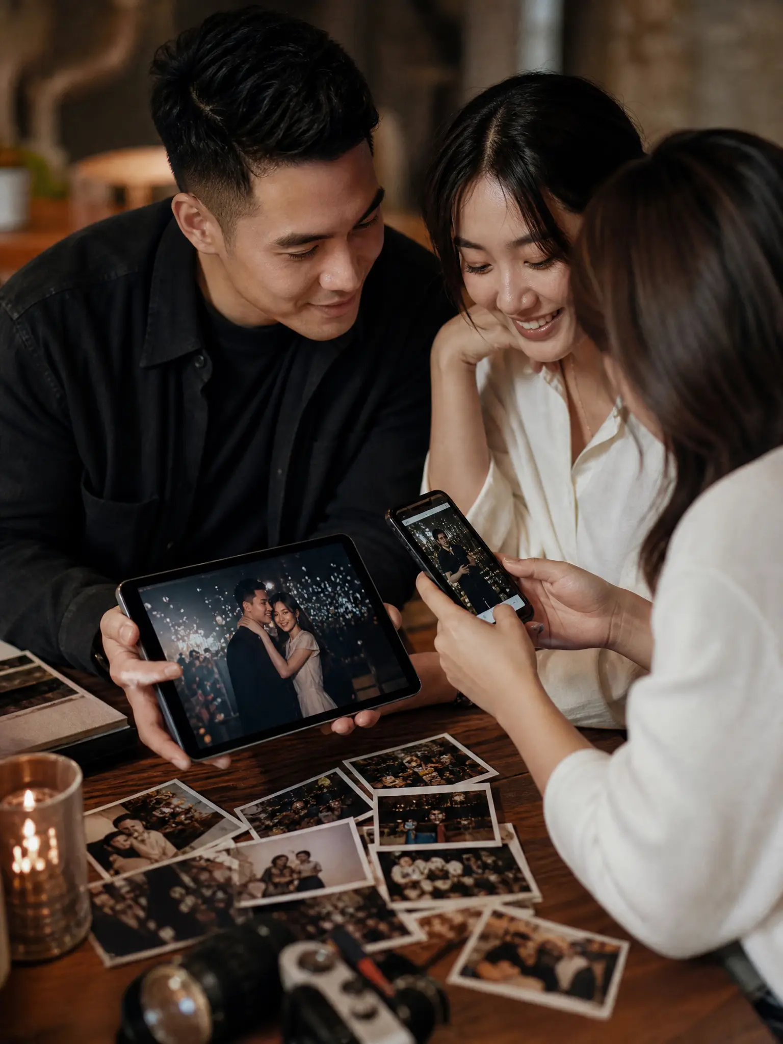 Etkinlikten toplanmış fotoğrafların galeri görünümü