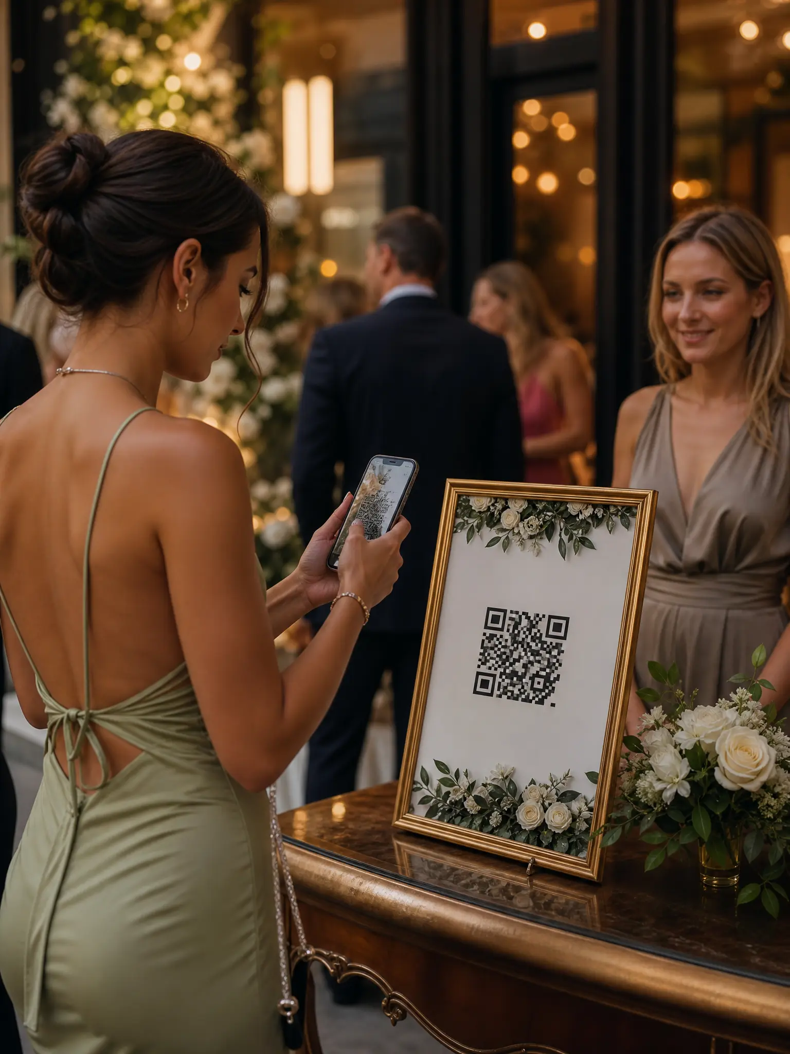 QR kod ile bir telefondan etkinlik albümüne erişim